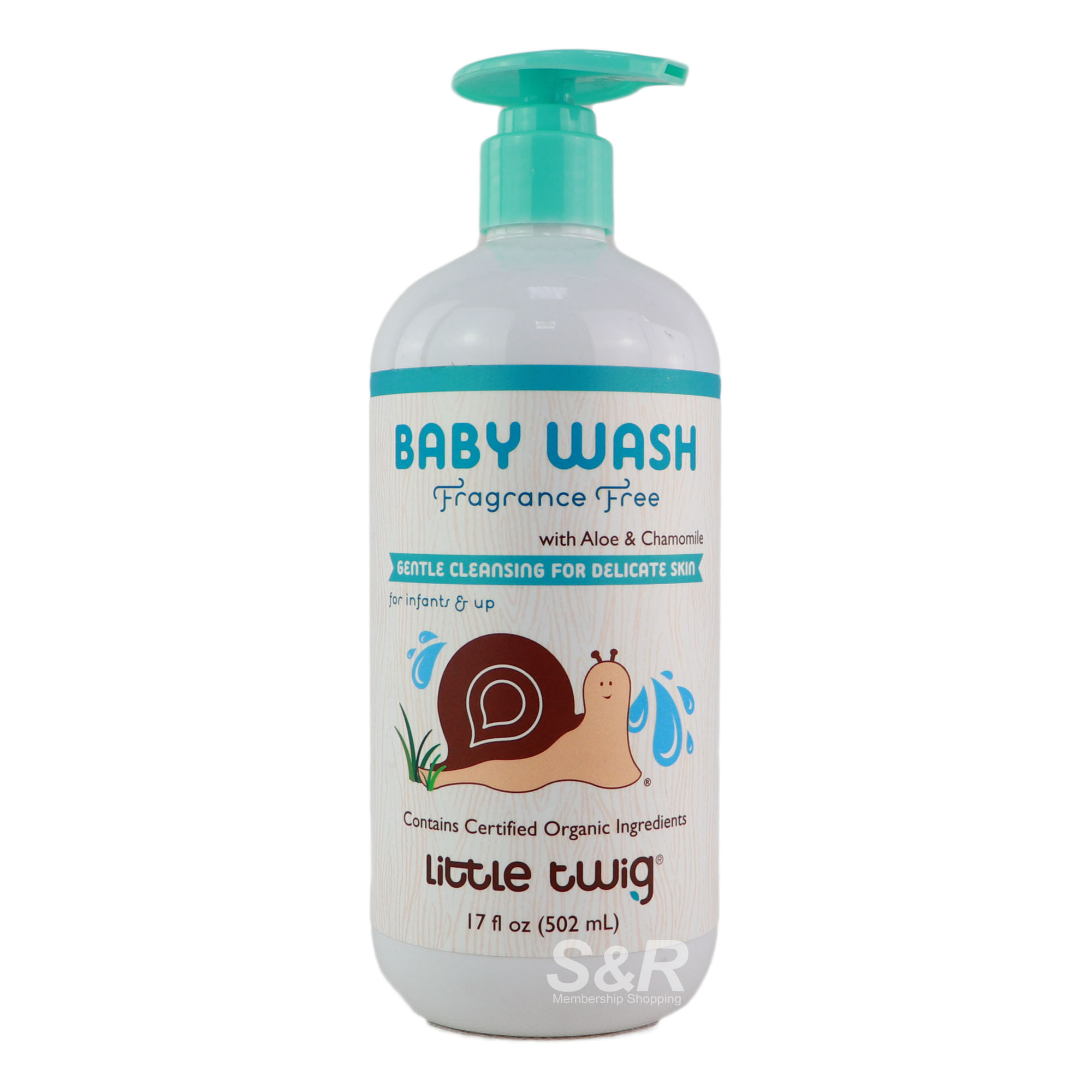 Little Twig Fragrance Free with Aloe and Chamomile Baby Wash 502mL